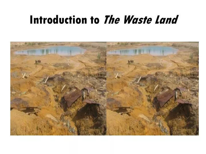 introduction to the waste land