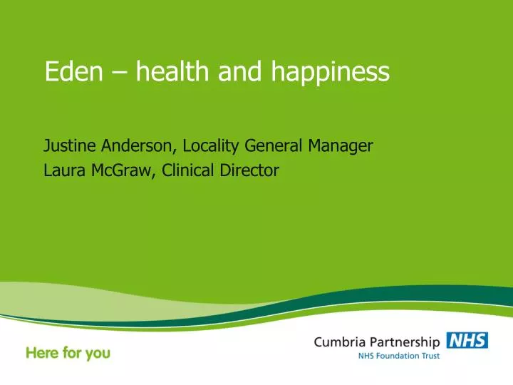eden health and happiness