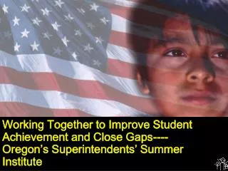 Working Together to Improve Student Achievement and Close Gaps----