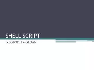 shell script