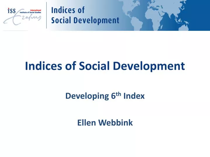indices of social development