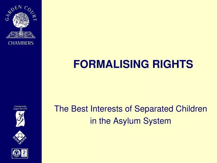 formalising rights