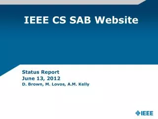 IEEE CS SAB Website