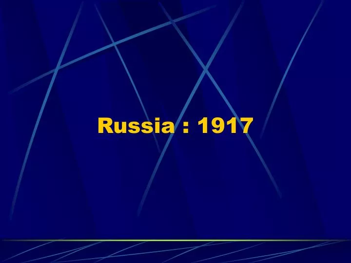 russia 1917