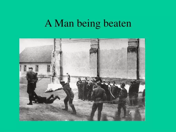 a man being beaten
