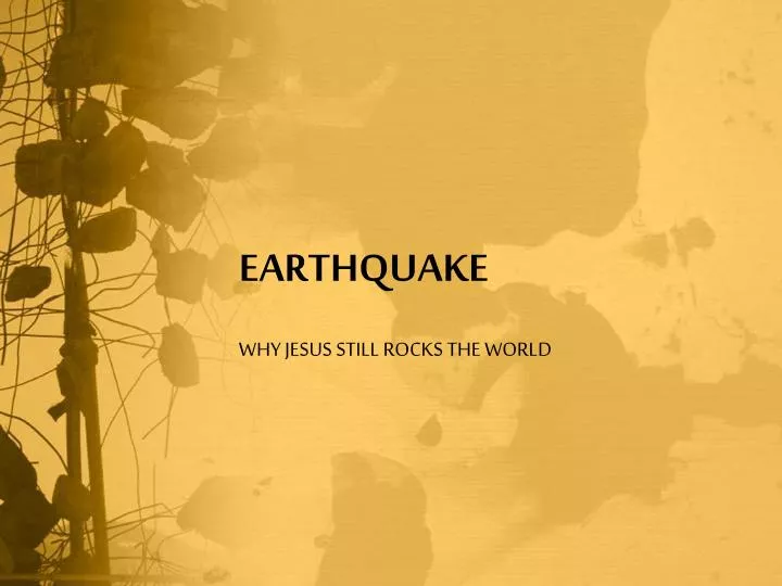 earthquake