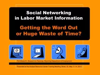 Social Networking in Labor Market Information