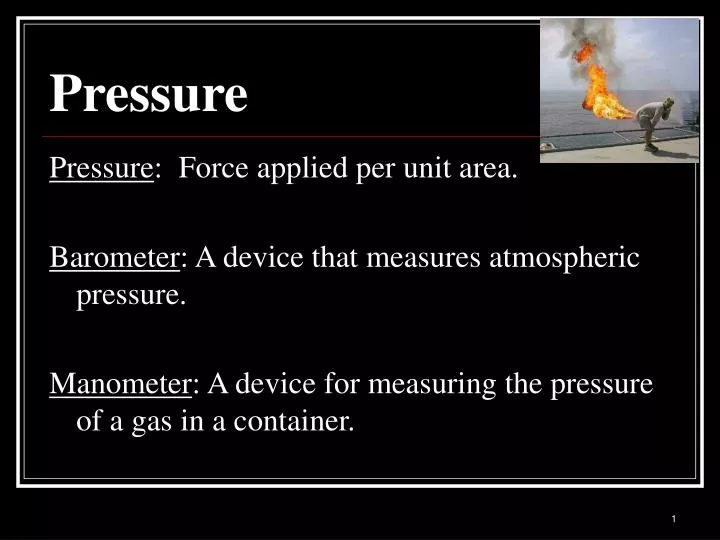 pressure