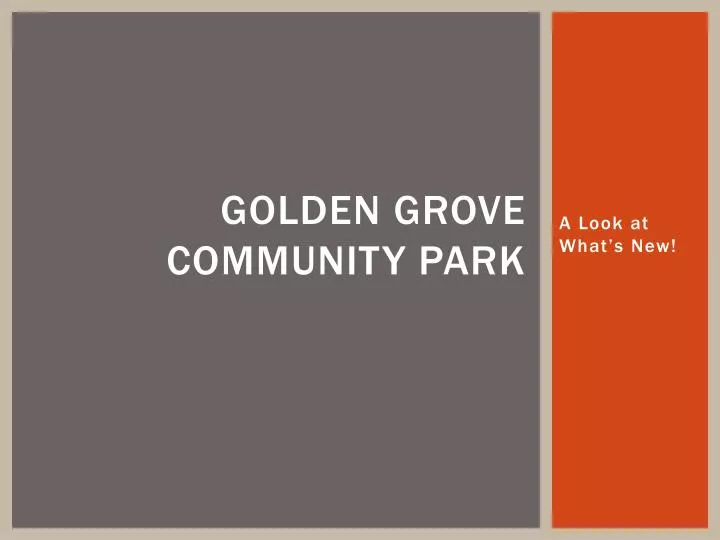 golden grove community park