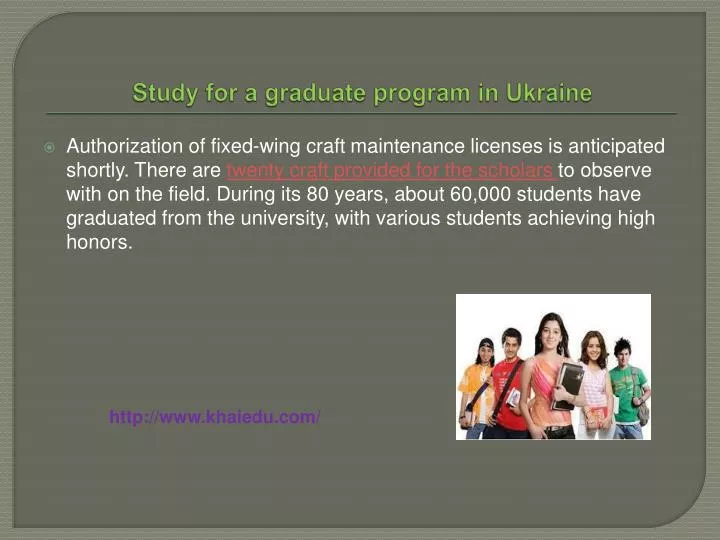 study for a graduate program in ukraine