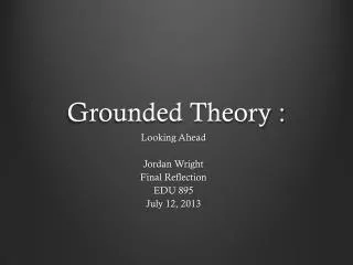 grounded theory