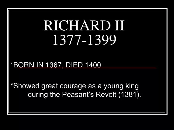 richard ii 1377 1399