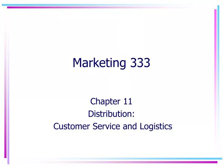 marketing 333