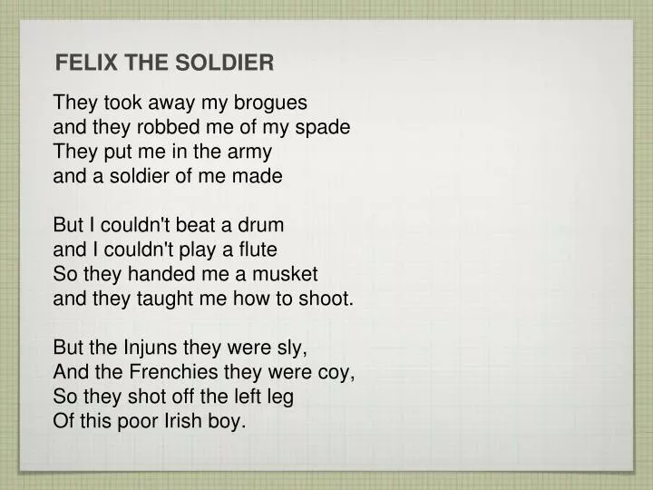 felix the soldier