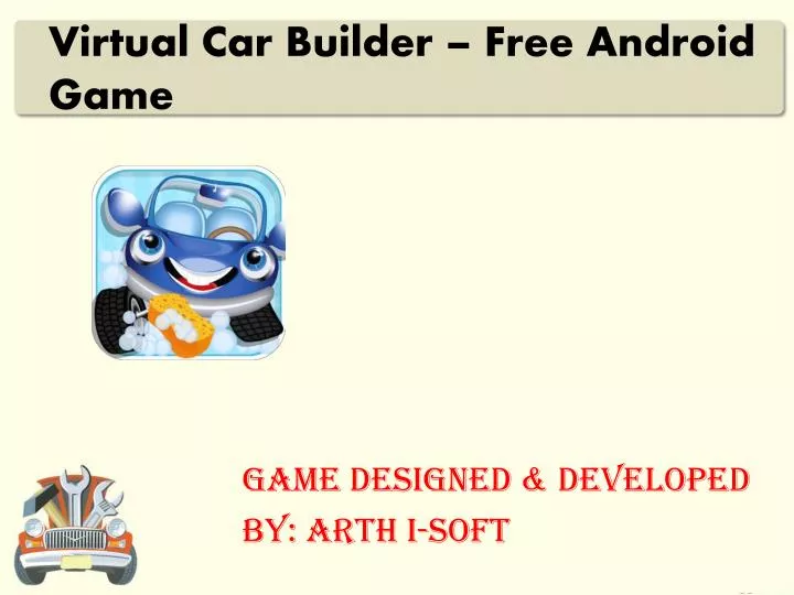 virtual car builder free android game