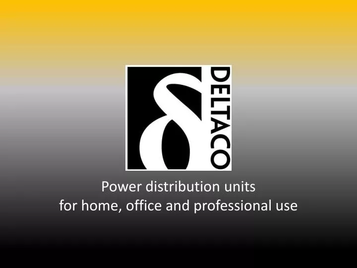 power distribution units for home office and professional use