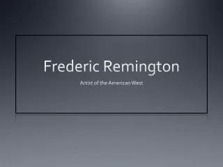 Frederic Remington