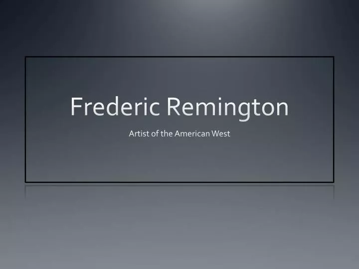 frederic remington