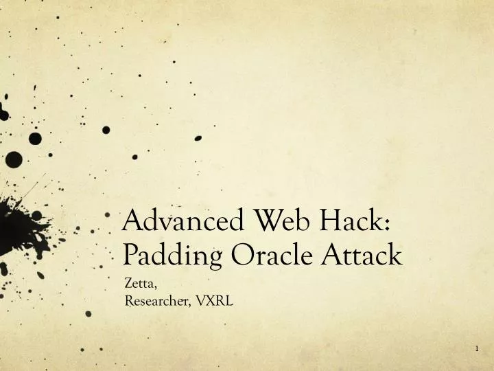 advanced web hack padding oracle attack