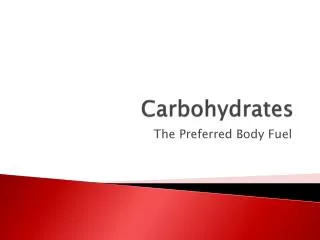 Carbohydrates