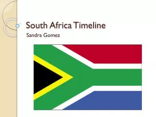 South Africa Timeline