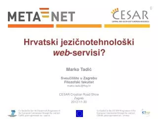 hrvatski jezi notehnolo ki web servisi