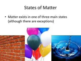 States of Matter