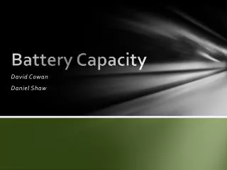 Battery Capacity