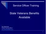 Service Officer Training