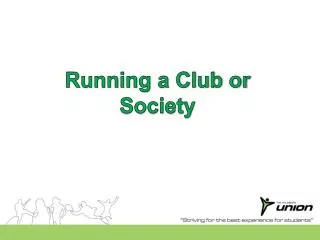 Running a Club or Society