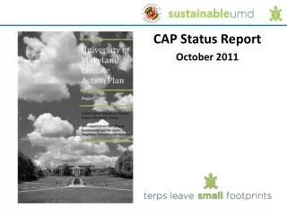 CAP Status Report October 2011