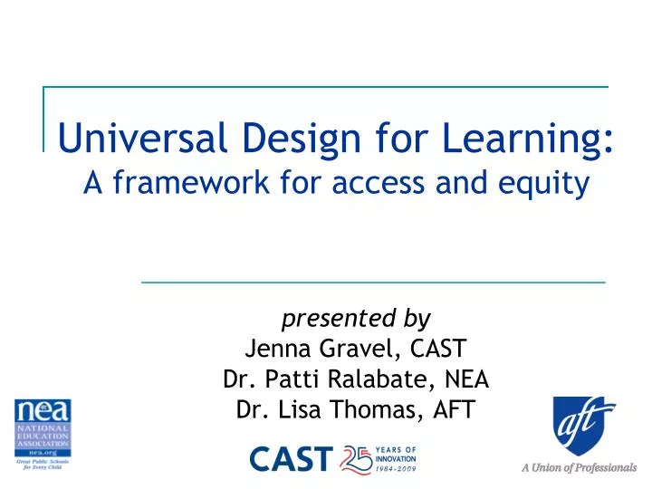 universal design for learning a framework for access and equity