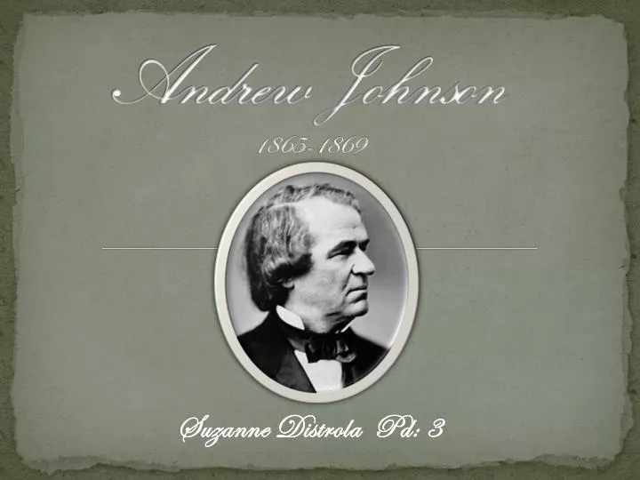 andrew johnson 1865 1869