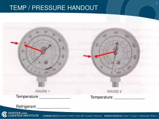 TEMP / PRESSURE HANDOUT