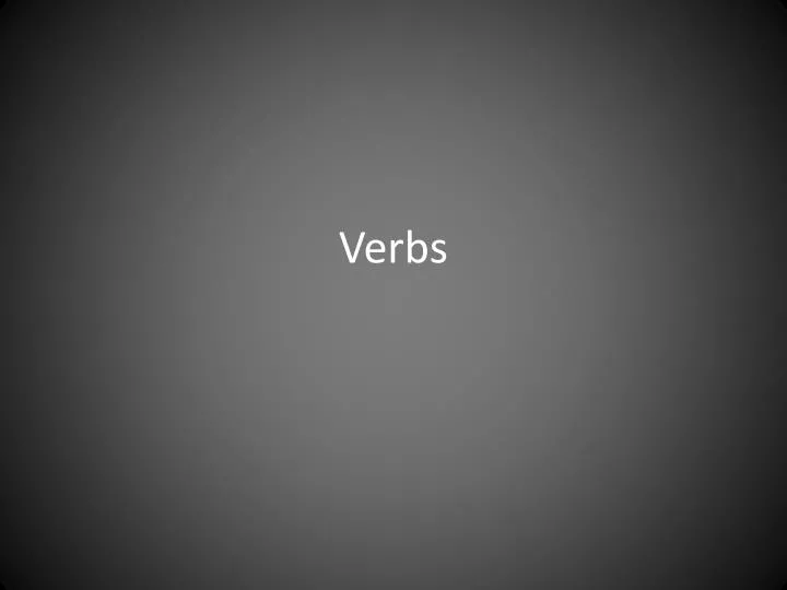 verbs