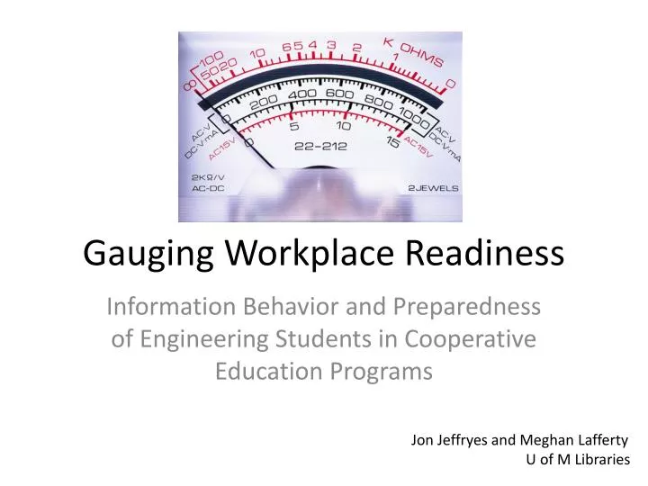 gauging workplace readiness