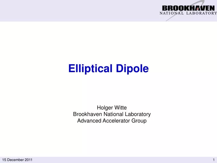 elliptical dipole
