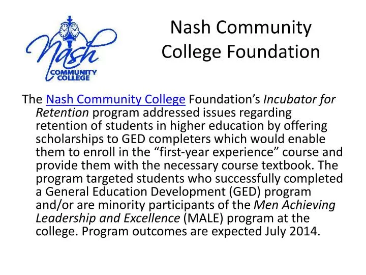 nash community college foundation
