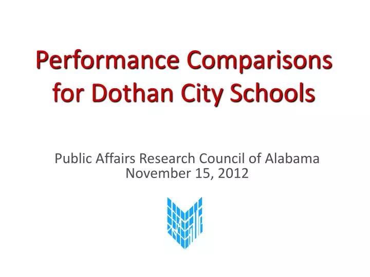 performance comparisons for dothan city schools