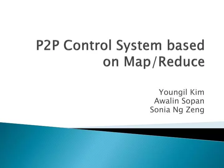 p2p control system based on map reduce