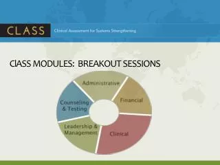 ClASS MODULES: BREAKOUT SESSIONS