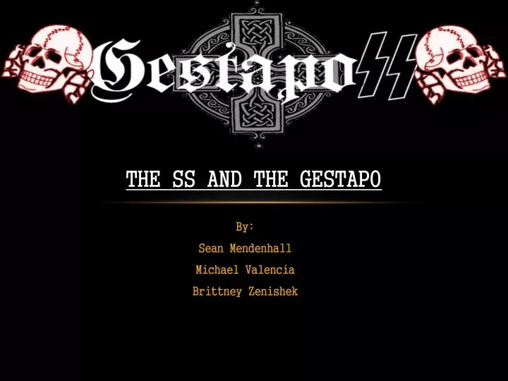 the ss and the gestapo