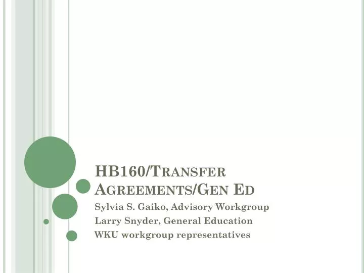 hb160 transfer agreements gen ed