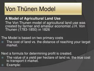 von th nen model
