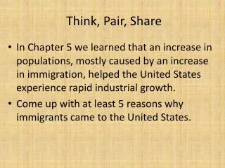 Think, Pair, Share
