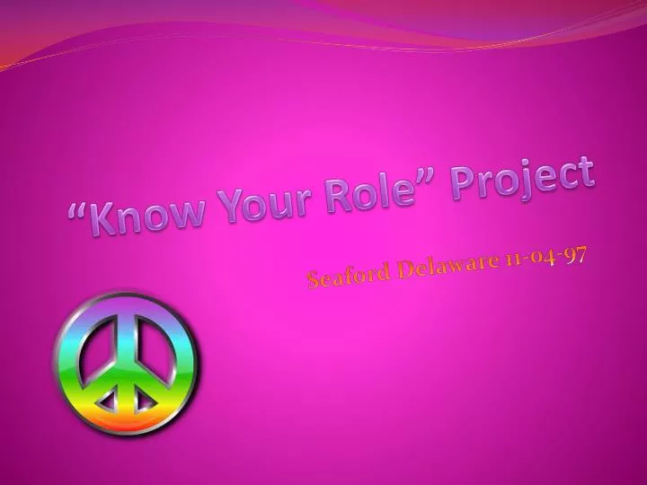 know your role project
