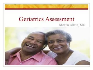 geriatrics assessment