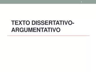 texto dissertativo argumentativo