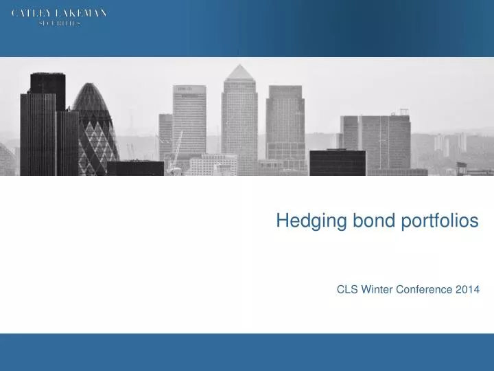 hedging bond portfolios
