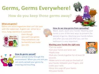Germs, Germs Everywhere!